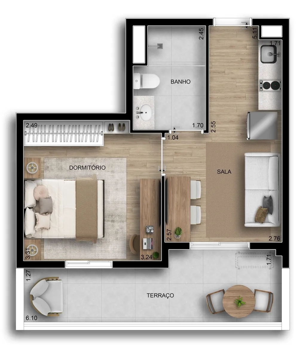 Imagem Um empreendimento reservado no coração da Vila Clementino, onde a qualidade de vida faz parte do c...