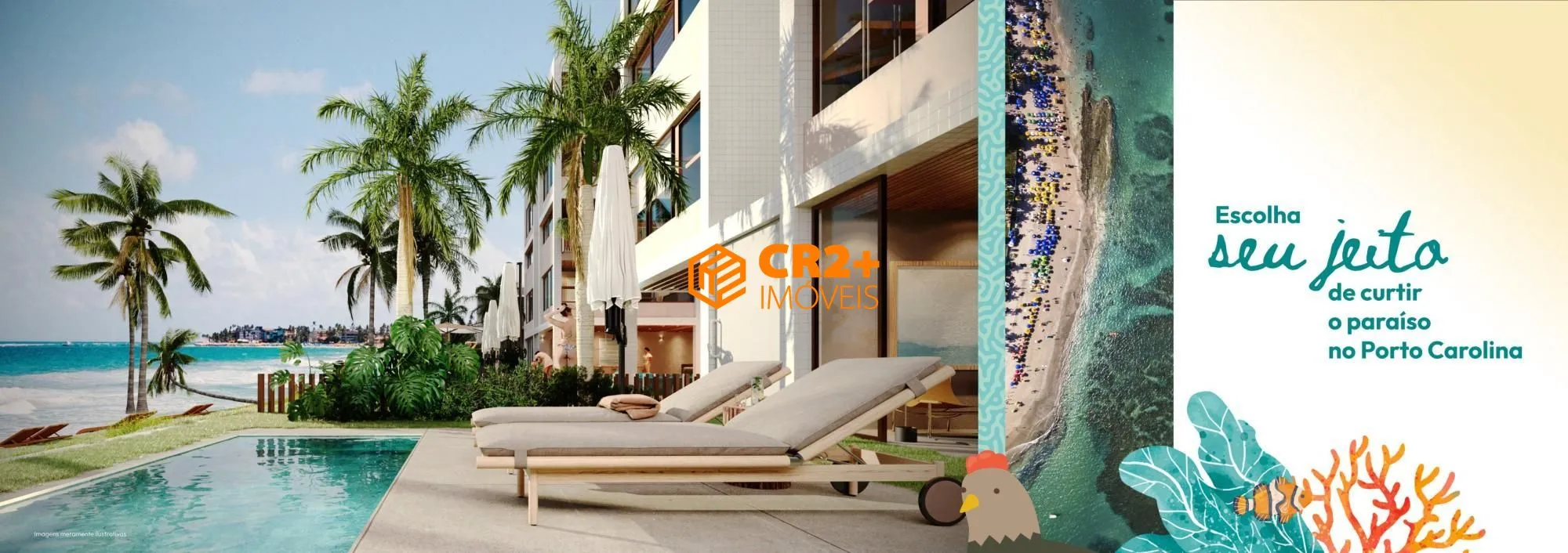 Imagem Vendoa apartameto duplex Pé na areia em Porto de Galinhas.