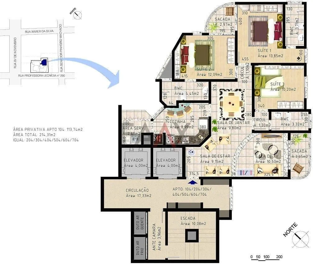 Imagem Apartamento à venda,204.68 m , CENTRO - Gpva, GUARAPUAVA - PR