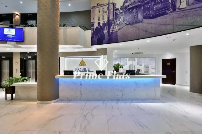 Imagem Flat disponível para venda no Slaviero Downtown São Paulo, com 24m², 1 dormitório e 1 vaga de garagem
