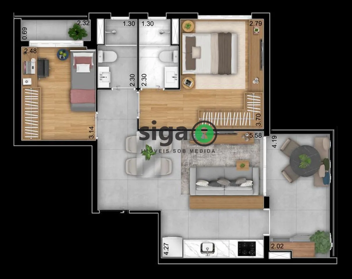 Imagem Apartamento à venda 3 Quartos, 2 Vaga, 107m², Saúde - SP