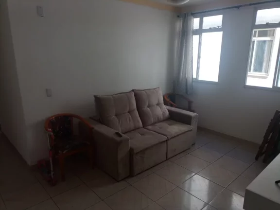 Imagem Apartamento de frente composto de 2 quartos banheiro social uma vaga de garagem na Praia do Morro