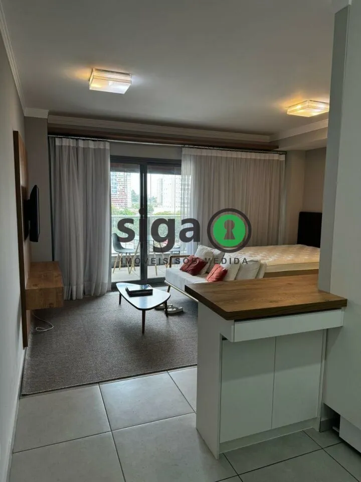 Imagem Apartamento no Brooklin com 41m², para Locação, 1 quarto1 vagas - São Paulo/SP