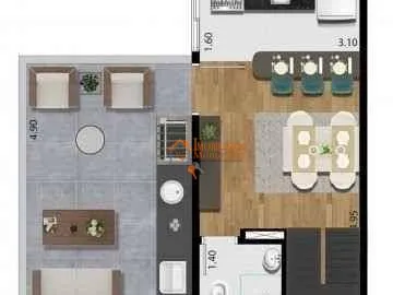 Imagem Apartamento Duplex com 2 dormitórios à venda, 83 m² por R$ 360.000,00 - Jardim São Domingos - Guarulhos/SP