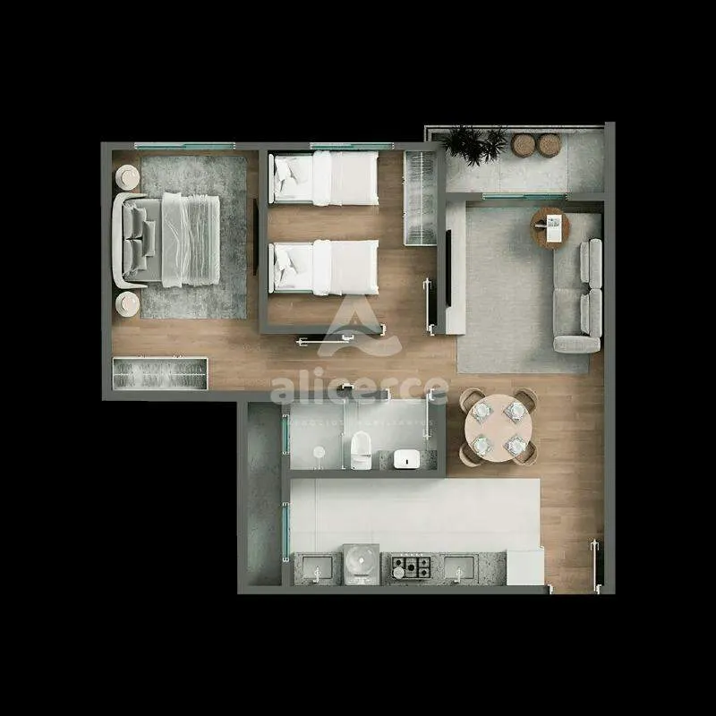 Imagem Apartamento à venda com 3 quartos 1 suíte, 85,37m² em Centro Biguaçu