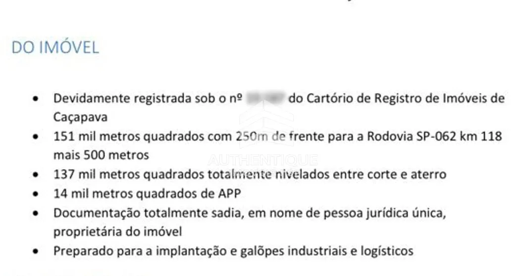 Imagem Terreno / Área comercial em Caçapava à venda!