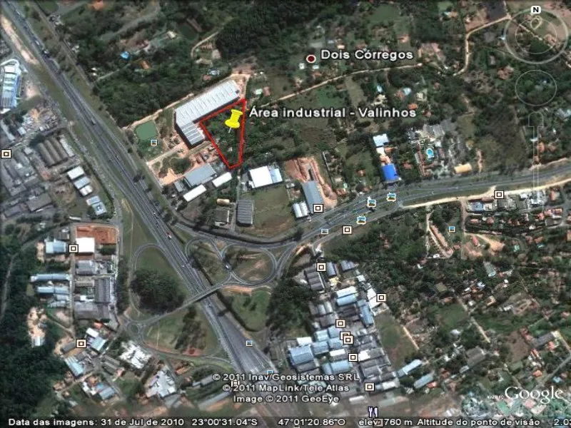 Imagem Terreno Industrial à Venda em Valinhos-SP - Bairro Dois Córregos - 11.500,00 m² de Área