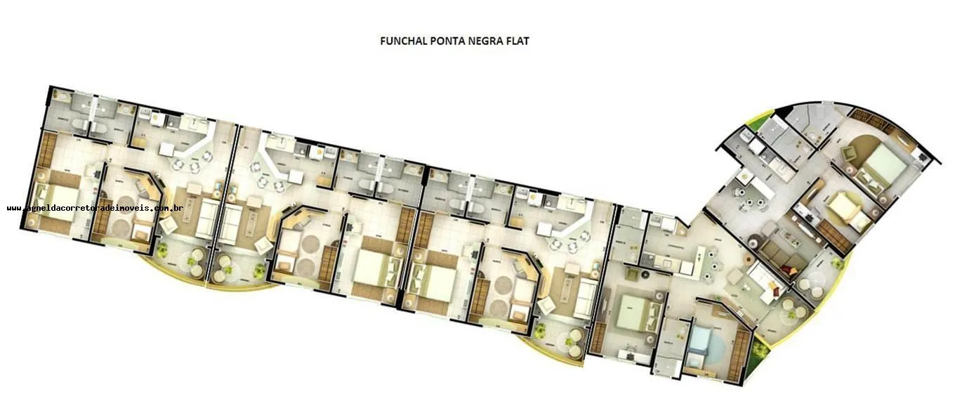 Imagem Apartamento para Venda em Natal, PONTA NEGRA, 2 dormitórios, 1 suíte, 2 banheiros, 1 vaga