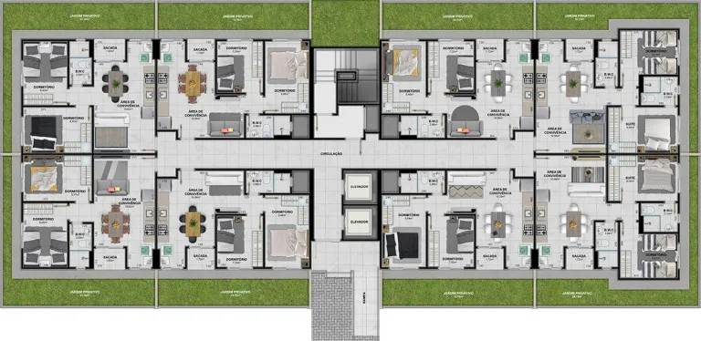 Imagem Apartamento com 3 Quartos à Venda, 79 m²em Linha Batista - Criciúma