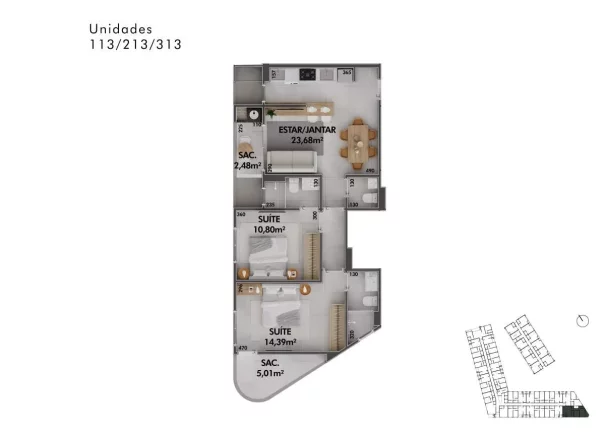 Imagem Apartamento para Venda em Florianópolis / SC no bairro Cachoeira do Bom Jesus