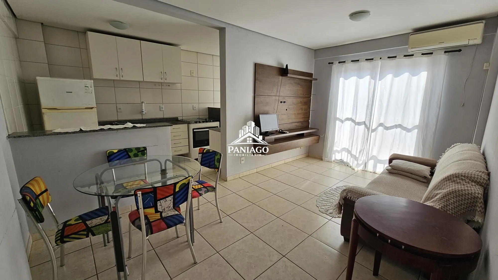 Imagem Apartamento Mobiliado com 2 Quartos e Elevador no 3N Residence - Próximo à TV Ga