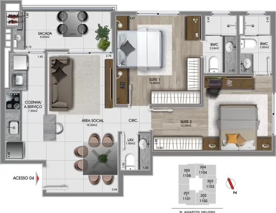 Imagem APARTAMENTO RESIDENCIAL em FLORIANÓPOLIS - SC, CANTO