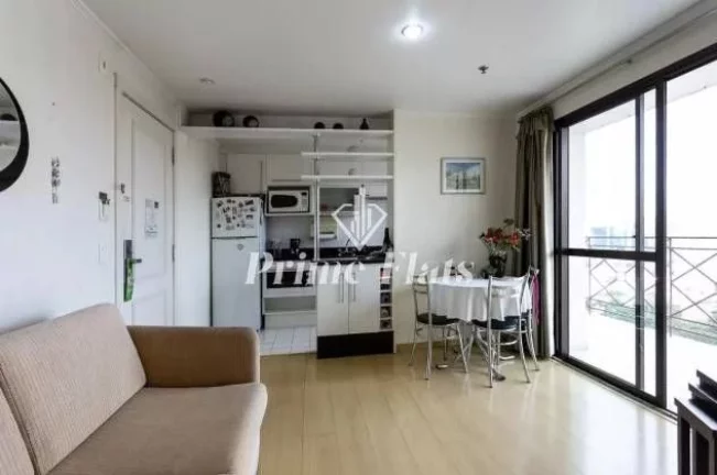 Imagem Flat disponível para venda no Quality Suítes Long Stay Vila Olímpia, com 48m², 2 dormitórios e 1 vaga de garagem