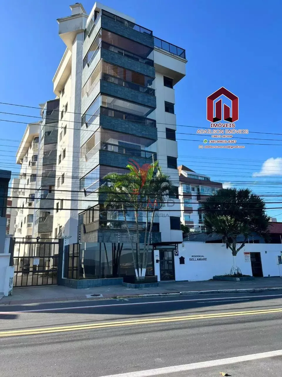 Foto do imóvel Bellamare Res, Apartamento 3 quartos um Suite Bairro Coqueiros Florianópolis em Rua Desembargador Pedro Silva - Coqueiros, Florianópolis - SC