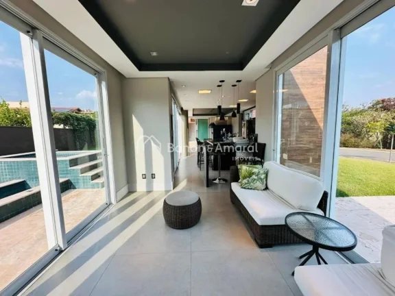 Imagem Casa de alto padrão disponível para venda e locação no condomínio Mont Blanc, em Campinas. Com ...