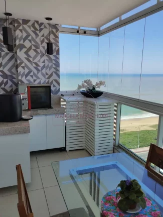 Foto do imóvel Apartamento com 3 três quartos, vista mar, varanda gourmet - Itaparica Vila