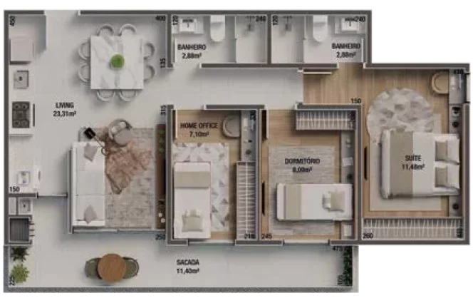 Imagem Ilha de Maiorca - Apartamento à venda no bairro Vila Operária - Itajaí/SC