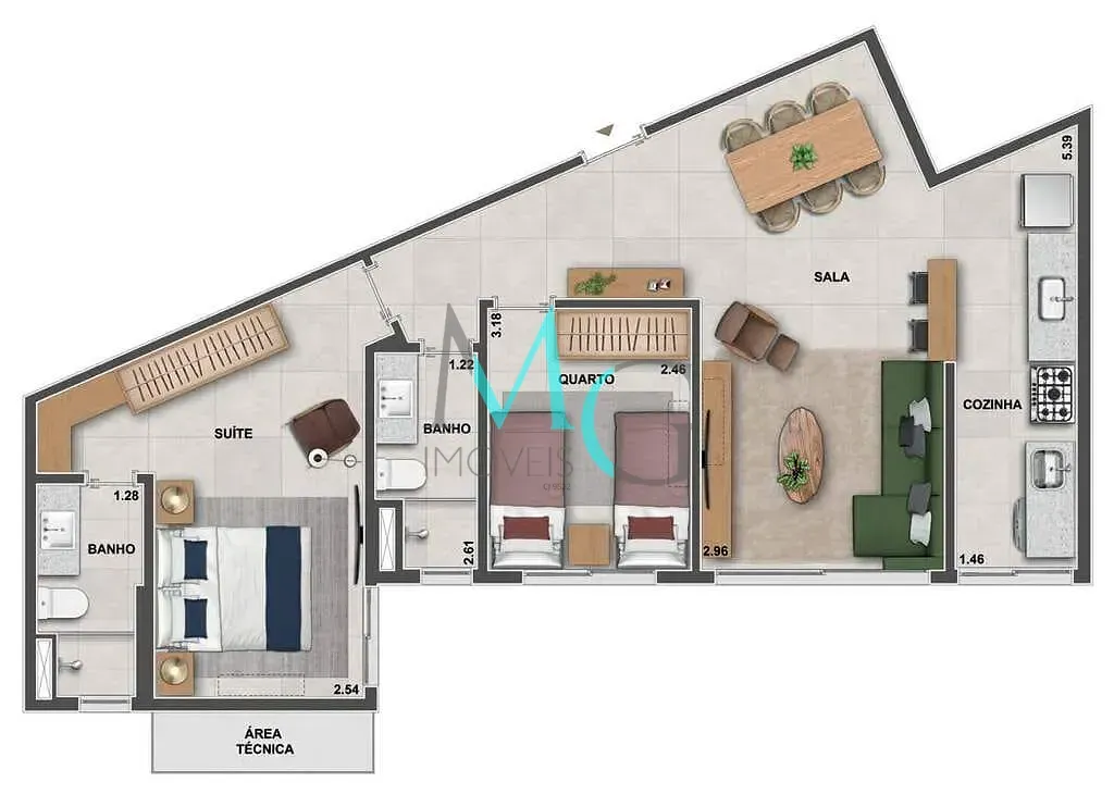 Imagem Garden à venda 3 Quartos 1 Suite 1 Vaga 183.74M² Tijuca Rio de Janeiro - RJ | Ornato Tijuca