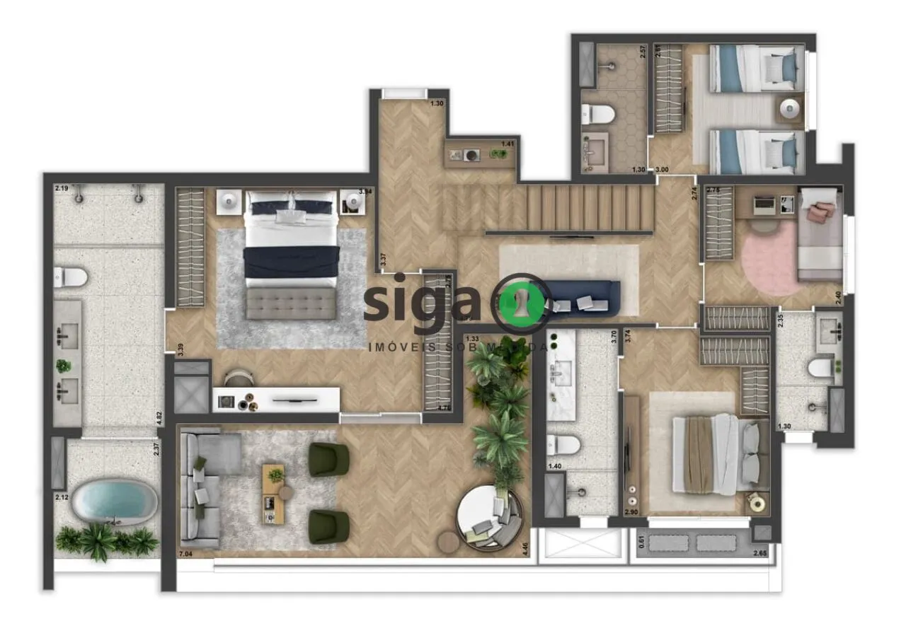 Imagem Cobertura de Luxo Pronta para Morar ? 280m² com 4 Suítes em Rua Exclusiva