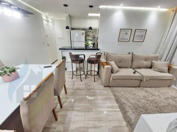 Imagem Apartamento de 2 dormitórios sendo 1 suíte, 2 banheiros, 1 vaga, com 60m² em Rudge Ramos, São Bernardo do Campo