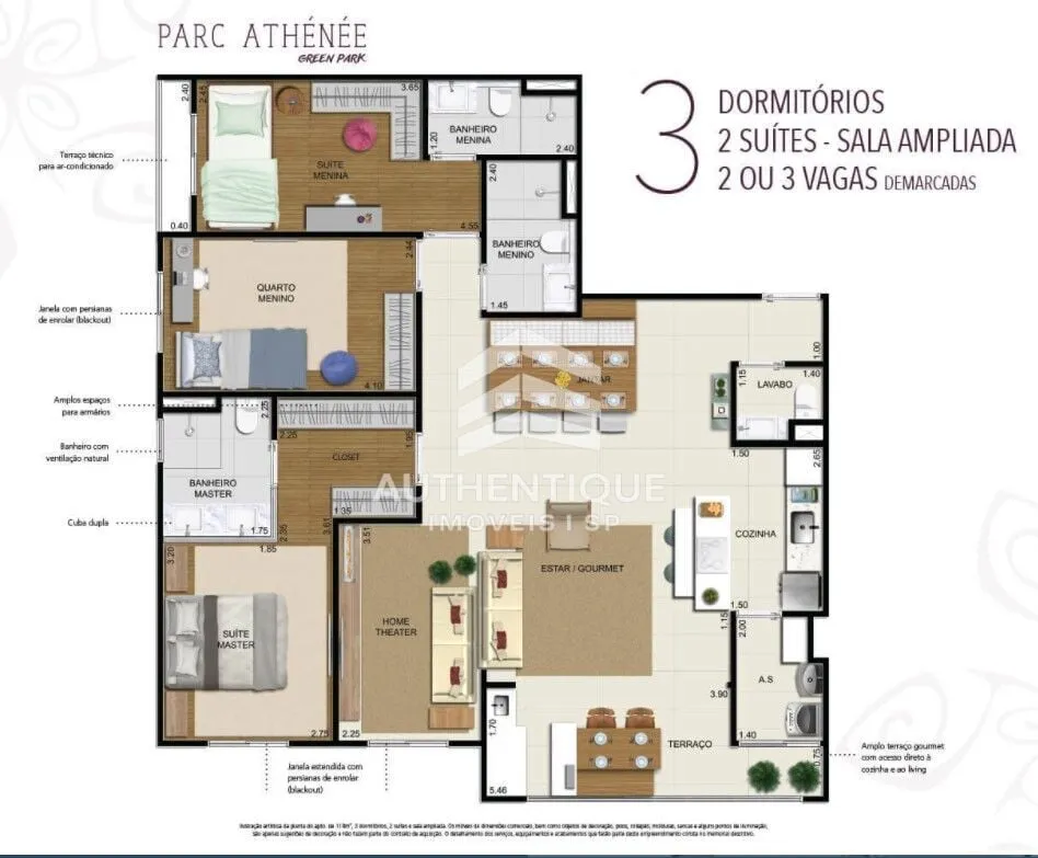 Imagem Parc Athenee Alphaville - Apartamento à venda no bairro Alphaville Empresarial - Barueri/SP