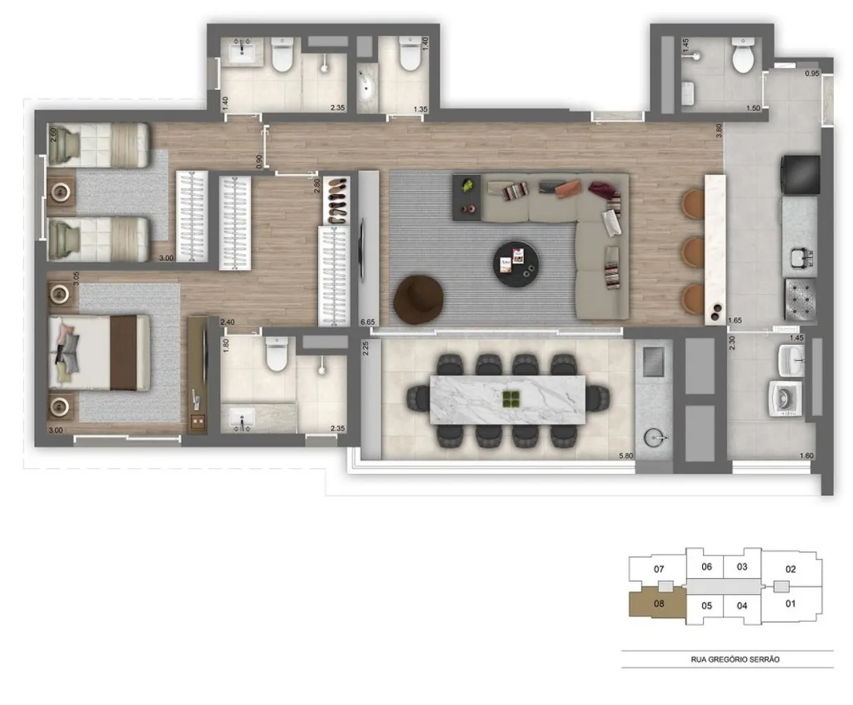 Imagem Imperdível! Apartamento de 2 quartos e 2 suítes na Vila Mariana - Condomínio Atmosfera Vila Mariana - São Paulo-SP