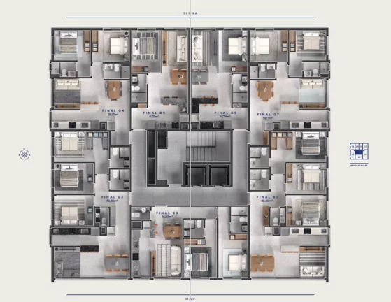 Imagem Cascais Soft Living - Apartamento à venda no bairro Zona Nova - Capão da Canoa/RS