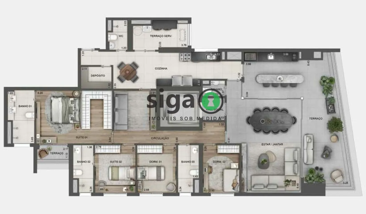 Imagem Apartamento para venda na Chácara Santo Antônio, São Paulo - SP