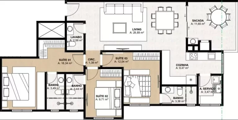 Imagem Verona - Apartamento à venda no bairro Meia Praia - Itapema/SC