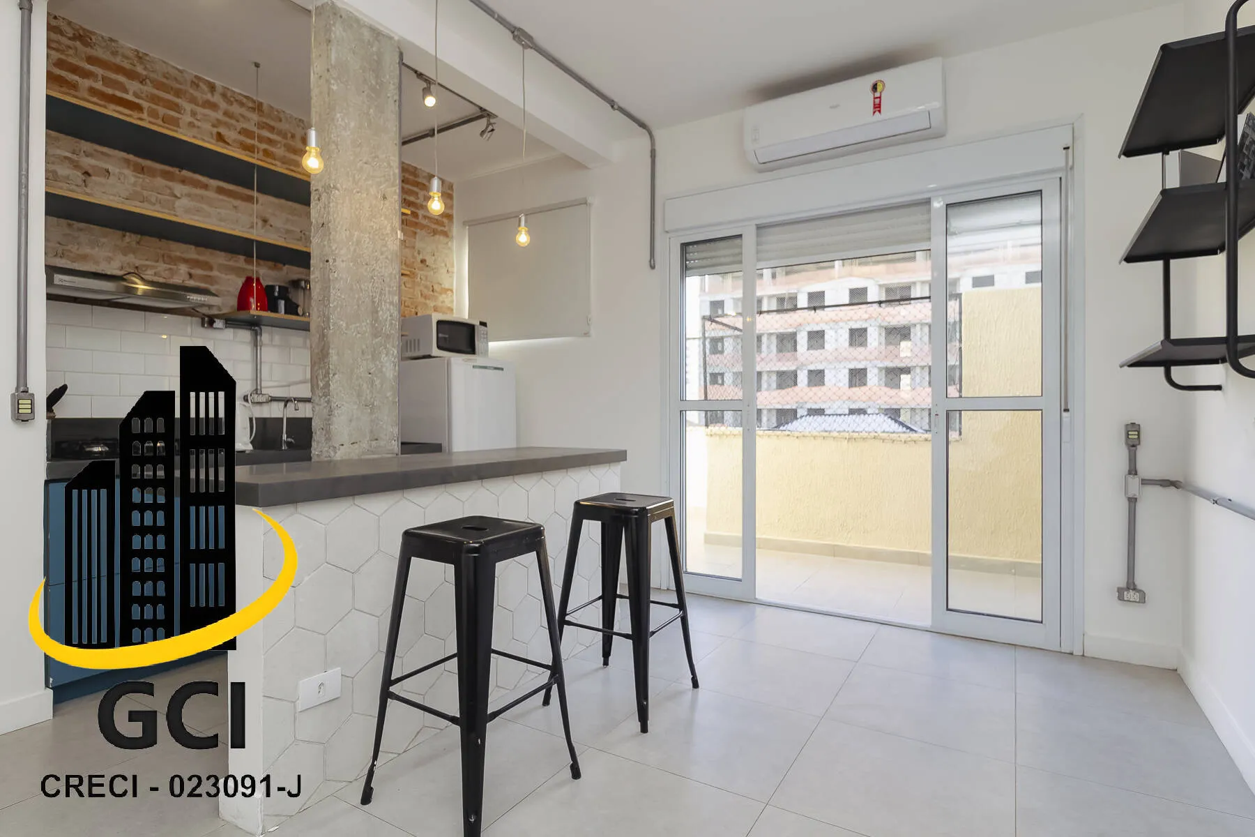 Imagem Um studio cheio de charme, luz e vida no coração de Santa Cecília