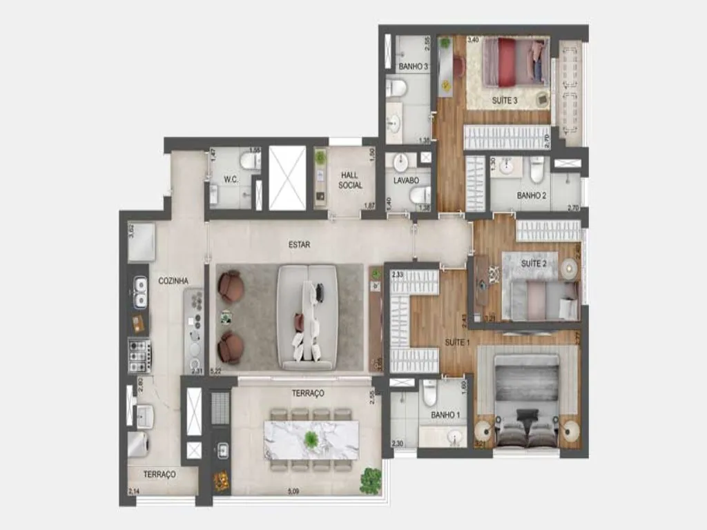 Imagem Apartamento à venda em Ibirapuera São Paulo-SP, apartment in São Paulo Brazil, apartamento alto padrão em São Paulo, apartamento alto padrão