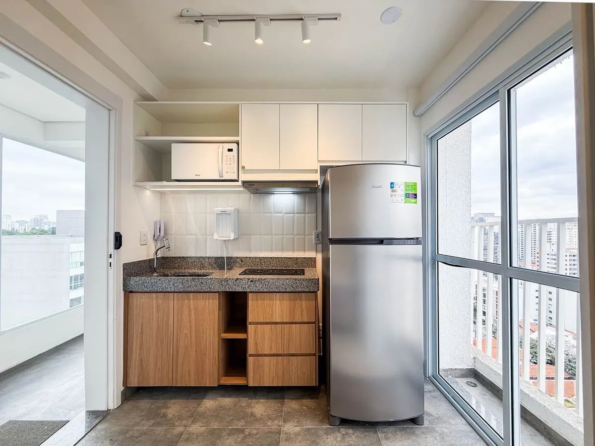 Imagem Apartamento com 1 Quarto para alugar, 18m² - Pinheiros