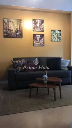 Imagem Flat disponível para locação no Condomínio Edifício Espaço Alpha, com 56m², 2 dormitórios e 1 vaga de garagem