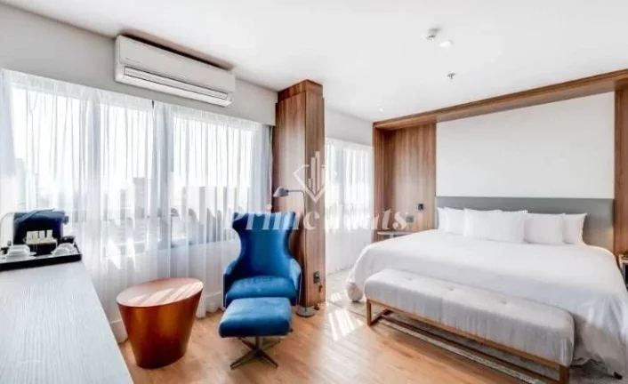 Foto do imóvel Flat disponível para venda no Hotel Paulista São Paulo, com 30m², 1 dormitório e 1 vaga em Alameda Santos