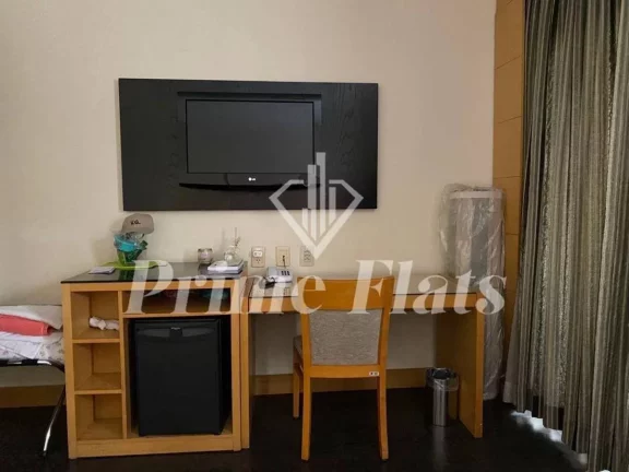Imagem Flat disponível para locação no Innside São Paulo Itaim, com 27m², 1 dormitório e 1 vaga de garagem