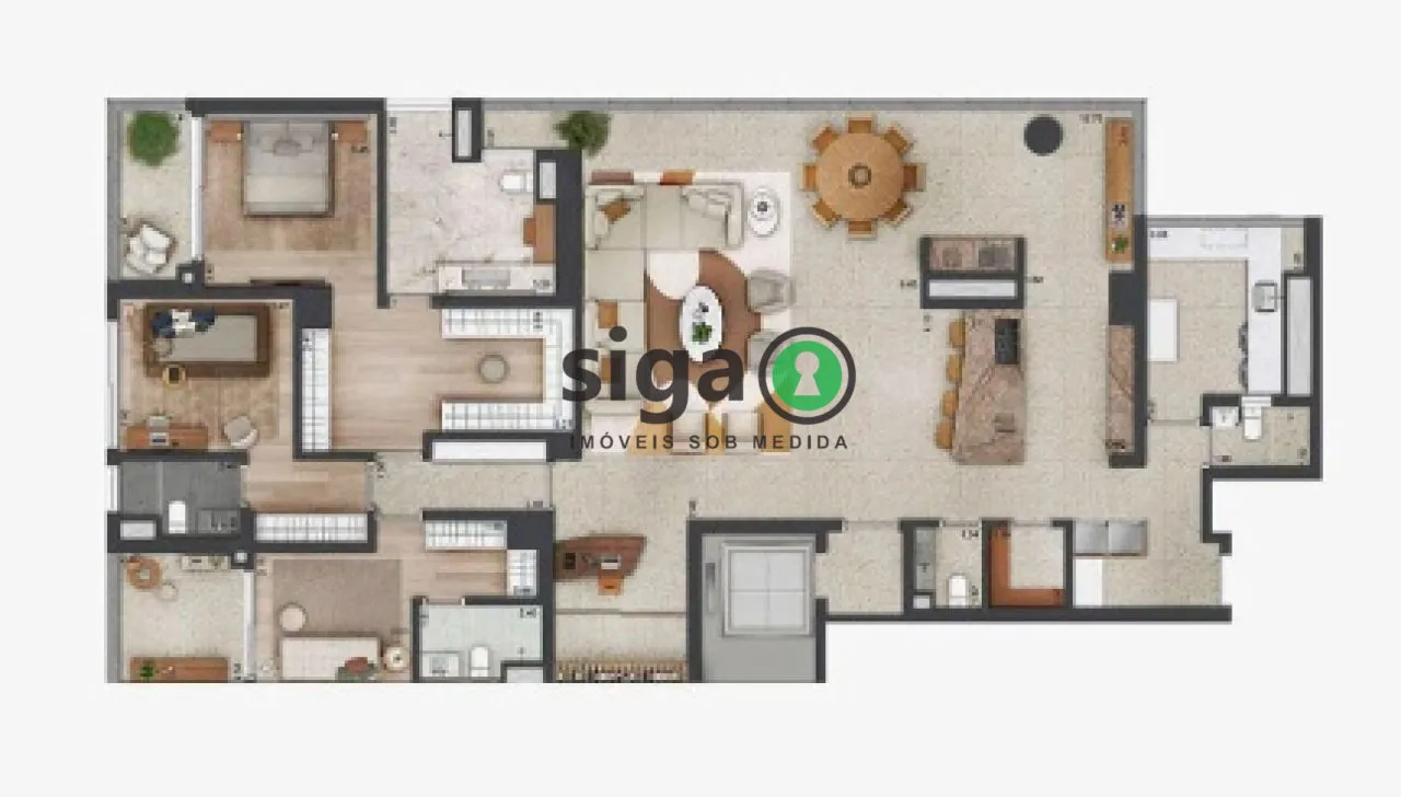 Imagem APARTAMENTO VENDA NO PARQUE GLOBAL COM 3 DORMITORIOS (SUITES) PANAMBY