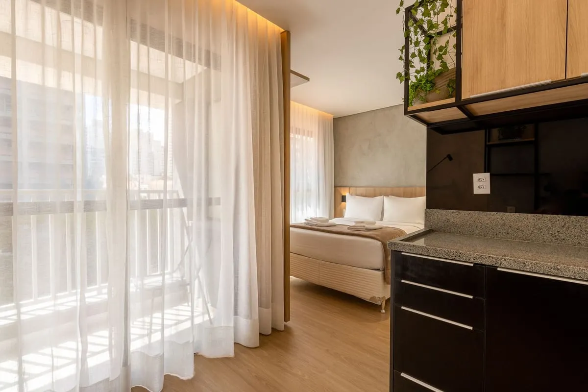 Imagem Apartamento com 1 Quarto para alugar, 24m² - Pinheiros