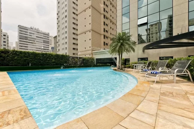 Imagem Flat disponível para venda no Tryp Higienópolis, com 32m², 1 dormitório e 1 vaga