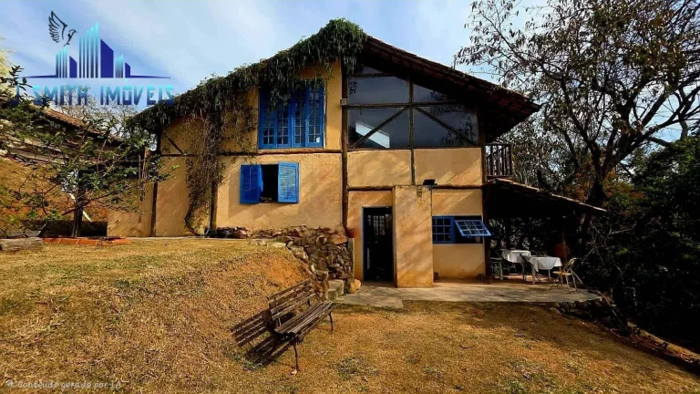 Imagem Casa de campo, rústica, um verdadeiro refúgio de harmonia e luz. 3 Suítes.