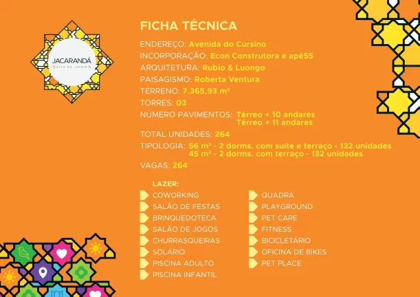 Imagem Jardim Imperador | 2 dormitórios | Sacada Gourmet | 1 vaga | 45mts