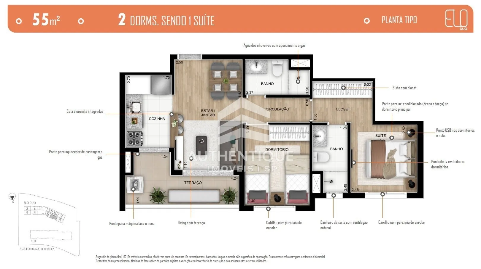 Imagem CAMINHOS DA LAPA - ELO DUO - Apartamento à venda no bairro Vila Anastácio - São Paulo/SP, Zona Oeste