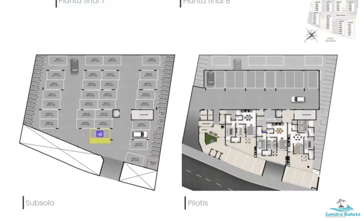 Imagem Apartamento Praia Grande/ 2 dormitórios sendo 1 suíte mais lavabo