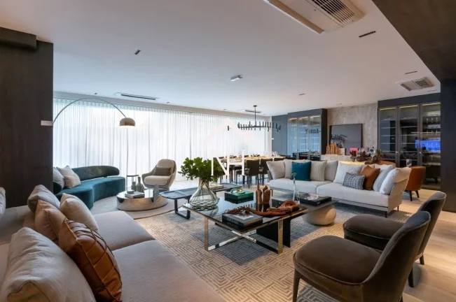 Imagem Apartamento de 281m em frente ao Parque Ibirapuera c/ 4 suítes,4 vagas,piscinas,deck,pool,pet place,playground,sauna,quadras,salão de jogos,coworking