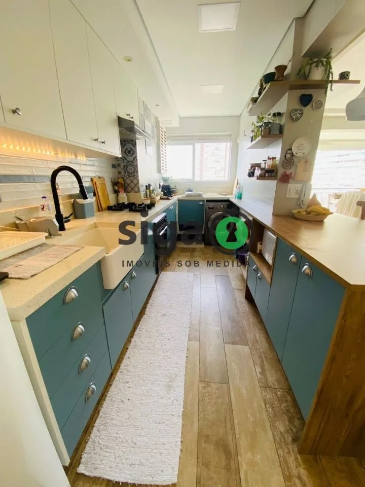 Imagem Apartamento moderno com 3 quartos, varanda integrada e acabamento de alto padrão