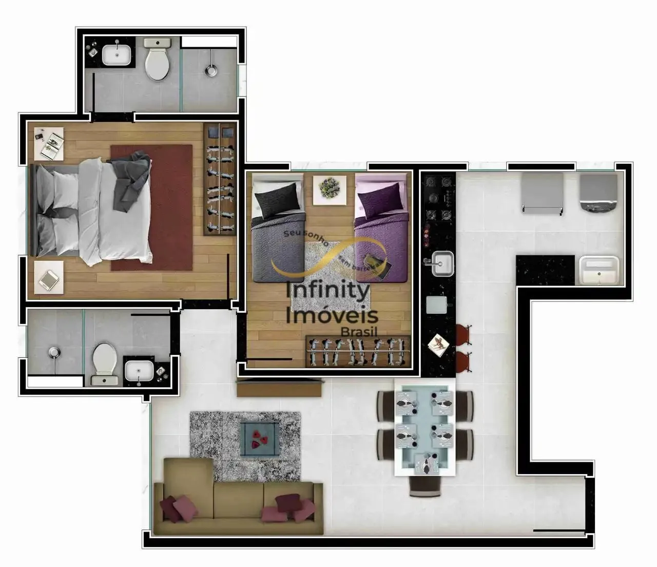 Imagem PLACE CAIÇARA - Apartamento à venda no bairro Alto Caiçaras - Belo Horizonte/MG