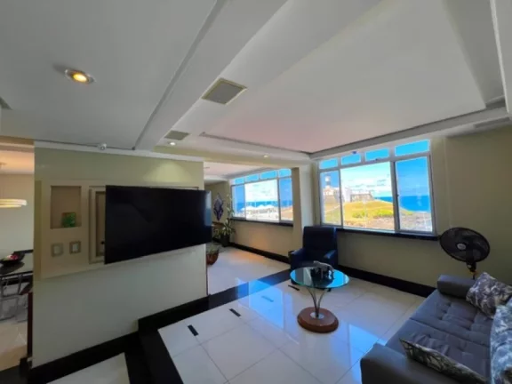 Imagem A 5ª Avenida imóveis selecionou essa rara unidade a venda no Condomínio Quinta da Barra, em frente ao mar do Farol da Barra, 4/4, suite 184,00m²