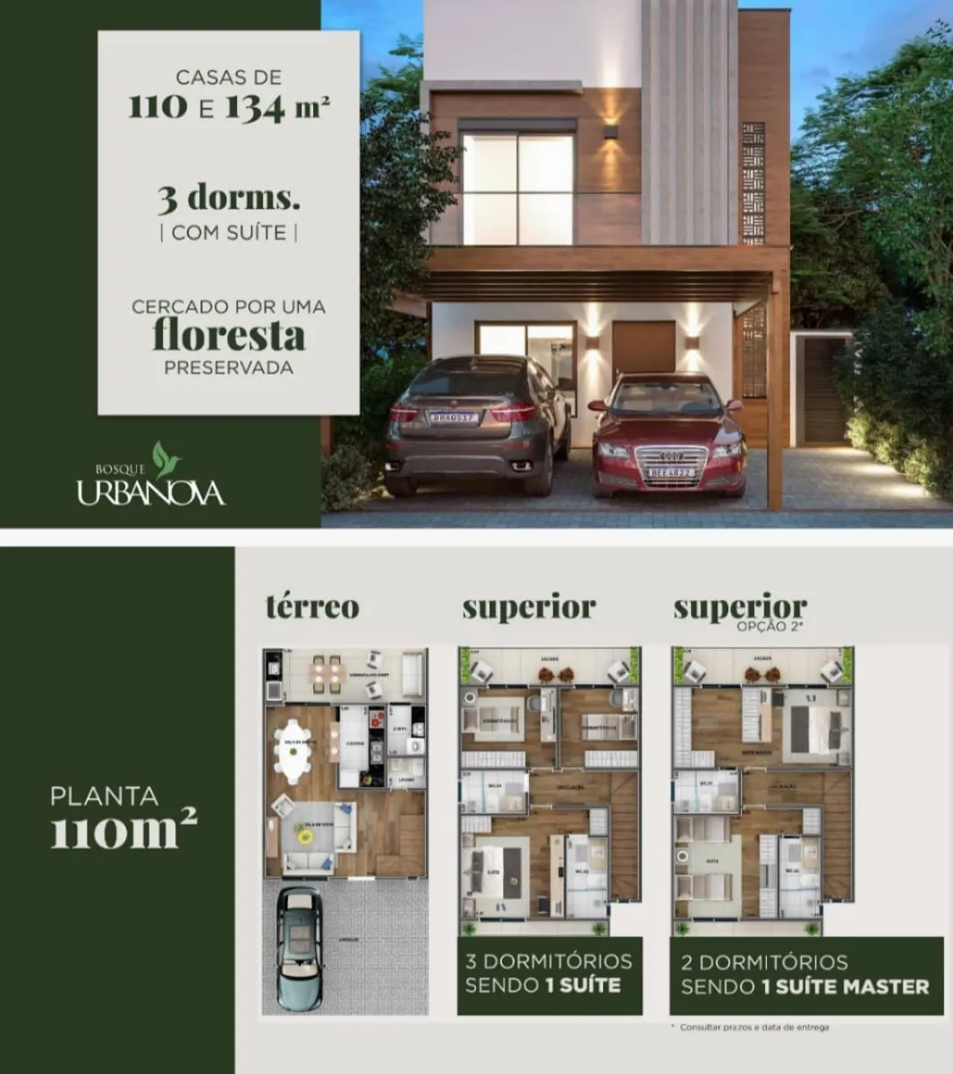 Imagem Casa à venda 3 Quartos, 1 Suite, 2 Vagas, 215.43M², Urbanova, São José dos Campos - SP | Bosque Urbanova