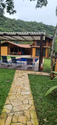 Imagem , CAMBURY,LINDO SÍTIO COM 1500MT .4 SUITES SALA COZINHA LAREIRA PISCINA SAUNA ÁREA GOURMET EXTERNA LINDO GRAMADO ,CANIL