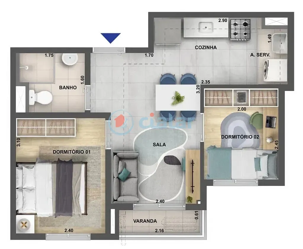 Imagem Apartamento à venda 2 Quartos 37.76M² Ramos Rio de Janeiro - RJ | Nova Leopoldina Ramos - Fase 1