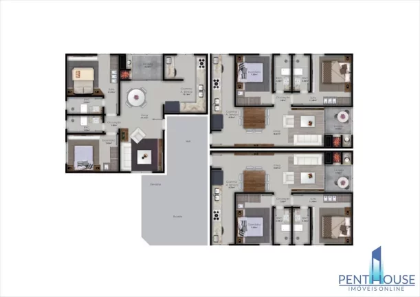 Imagem Apartamento com Terraço para Venda em Balneário Camboriú, ARIRIBÁ, 2 dormitórios, 1 suíte, 2 banheiros, 1 vaga